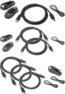 DisplayPort / USB / Audio KVM Cable-Kits